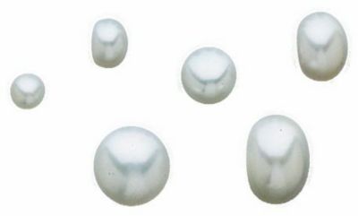 Button White Freshwater Cultured Pearls