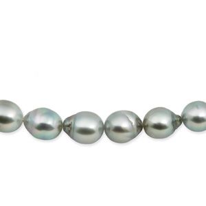 Unfinished Medium Grey Baroque Graduated Tahitian Cultured Pearl Strands