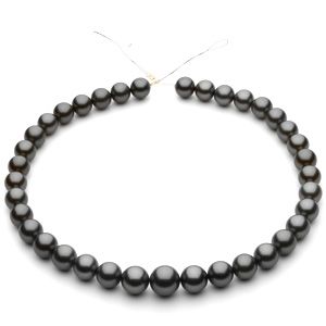 Round/Semi Round Graduated Grey Tahitian Cultured Pearl Strands