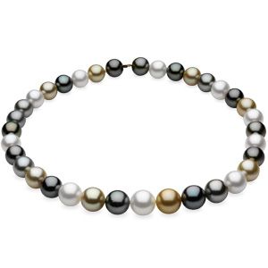 Round/Near Round Graduated Multicolor Cultured Pearl Strands