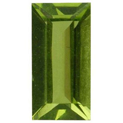 Straight Baguette Imitation Peridot