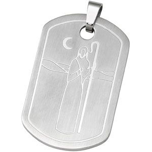 Joyas Alternativas&trade; Stainless Steel 23rd Psalm Dog Tag Pendant