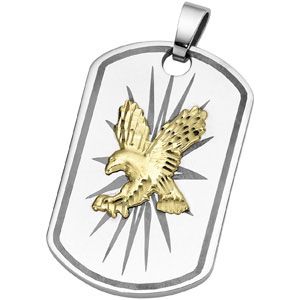 Joyas Alternativas&trade; Dog Tag Eagle Pendant