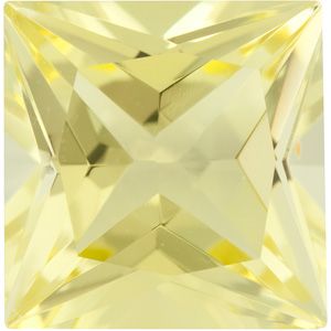Square Genuine Lemon Quartz