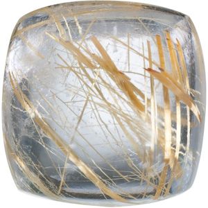 Antique Square Genuine Rutilated Quartz