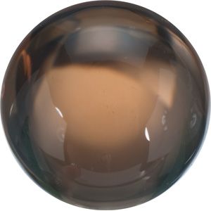 Round Genuine Cabochon Smoky Quartz