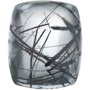 Antique Cushion Genuine Tourmalinated Quartz