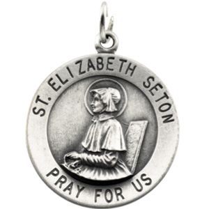Round St. Elizabeth Seton Medal