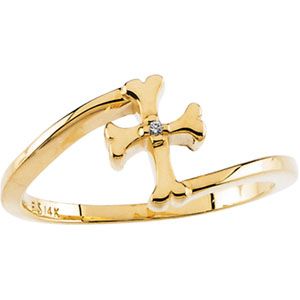 Children's Cross Ring Mounting