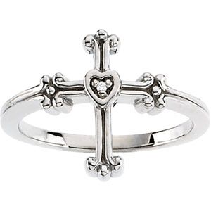 Diamond Cross Ring