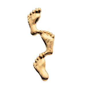 Footprints Lapel Pin