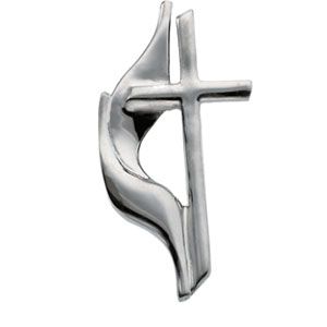 Methodist Cross Lapel Pin