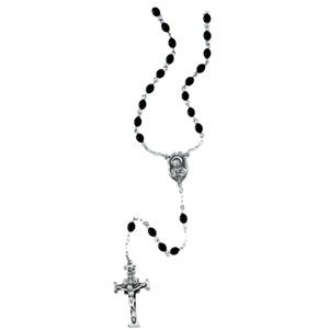 Black Resin Rosary