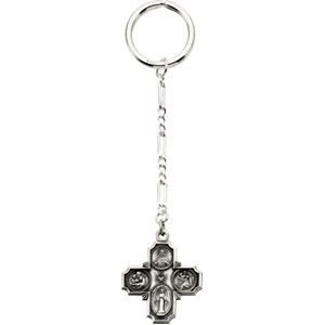 Four Way Medal Key Chain