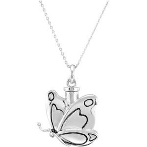 Butterfly Ash Holder Pendant and Chain