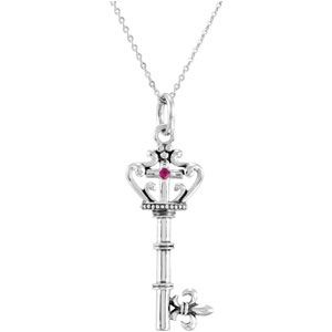 Key of David Pendant with Chain