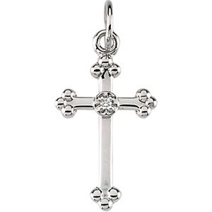 Cross Pendant with Diamond