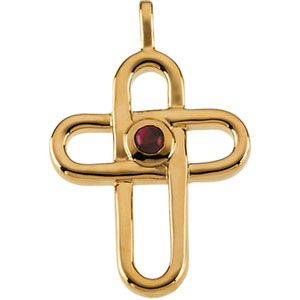 Genuine Ruby Cross