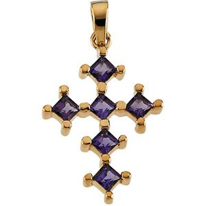 Genuine Amethyst Cross