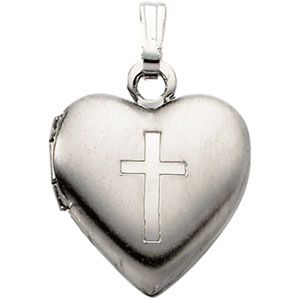 Heart Locket with Cross