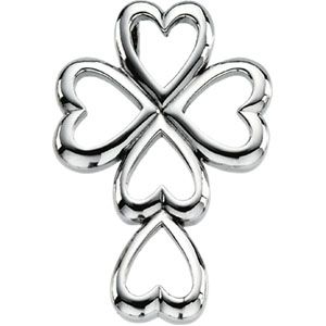 Heart Design Cross Pendant