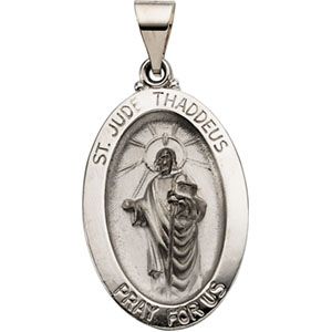 Hollow Oval St. Jude Medal