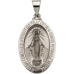 Hollow Oval Miraculous Medal