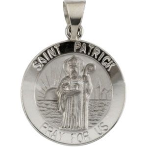 Hollow Round St. Patrick Medal
