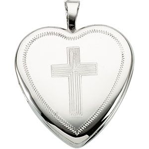 Heart Locket with Cross