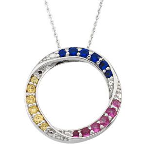 Faith Hope and Love Pendant & Chain (Reversible)