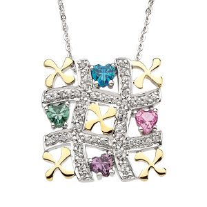 Tic Tac Toe Pendant & Chain