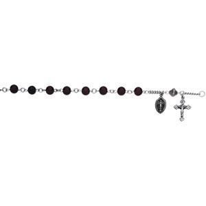 Garnet Rosary Bracelet