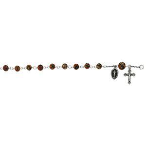 Red Cloisonne Rosary Bracelet