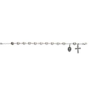 Round Fluted Rosary Bracelet