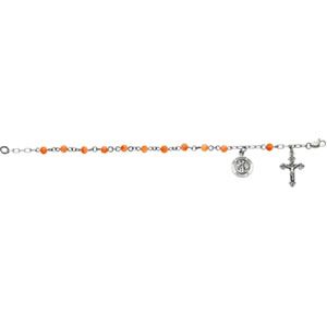 Pink Coral Rosary Bracelet