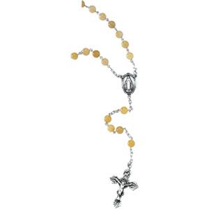 Yellow Jade Rosary