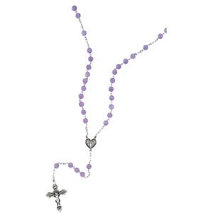 Lavender Jade Rosary