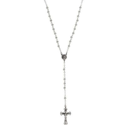 Silver Bead Rosary