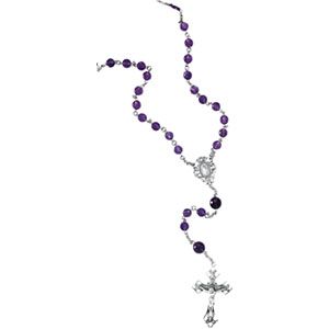 Double Facet Amethyst Rosary