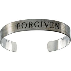 Antiqued Forgiven Cuff Bracelet