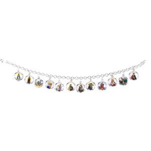 Enamel Medal Saints Bracelet
