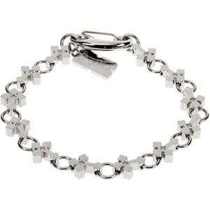 Stainless Steel Diamond Cross Bracelet