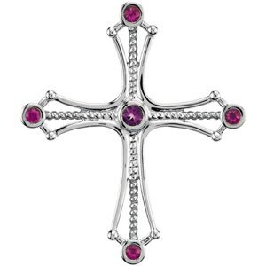 Rope & Bead Cross Pendant Mounting