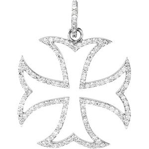 Maltese Cross Pendant Mounting