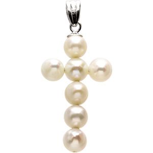 Freshwater Cultured Pearl Cross Pendant