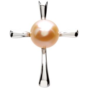 Freshwater Cultured Pearl Cross Pendant