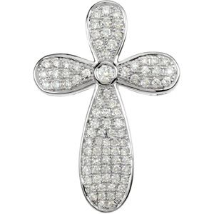 5/8 CT TW Diamond Micro Pave Cross