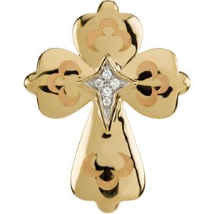 Laser Engraved Diamond Cross