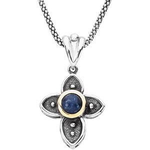 Sodalite Cross Necklace