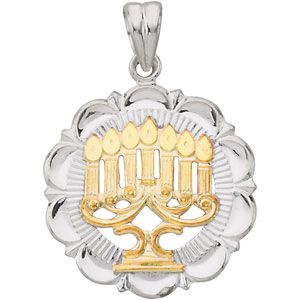 Menorah Pendant & Chain
